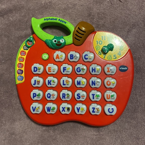 🔥4/20! VTech Alphabet Apple Learning Toy ABC Music Lights Preschool Educational - Picture 1 of 6